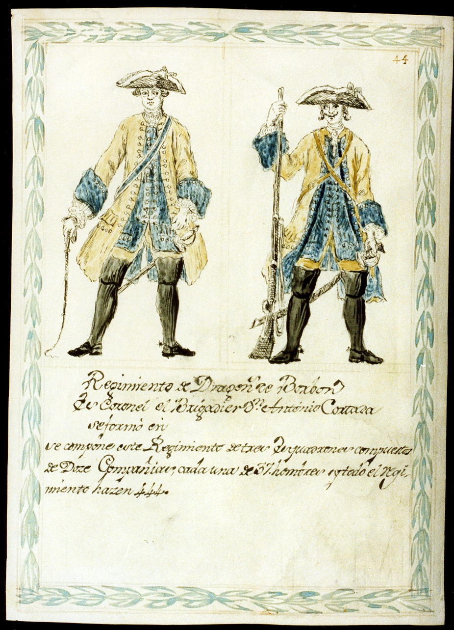 uniformi militari dell'esercito borbonico (disegno) di Toma Gustavo (sec. XX)