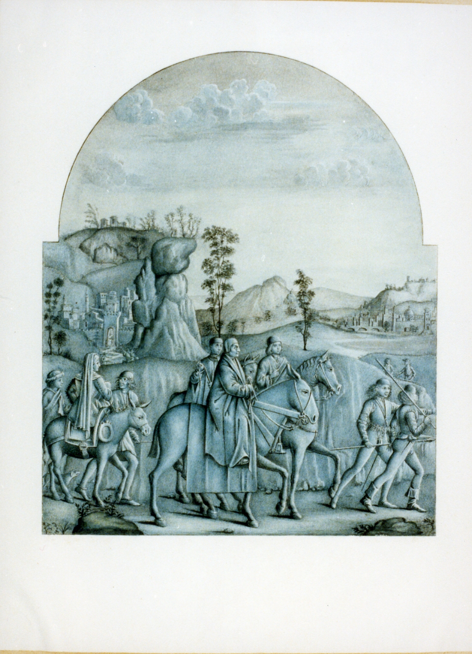 episodio della vita di San Benedetto (disegno) di Mastracchio Michele (metà sec. XIX)