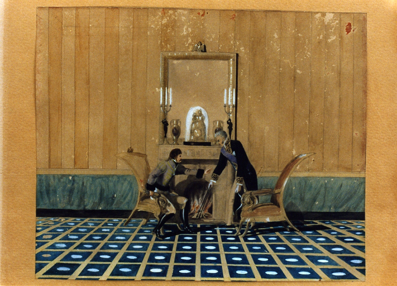 episodio di storia napoletana (disegno) - ambito napoletano (sec. XIX)