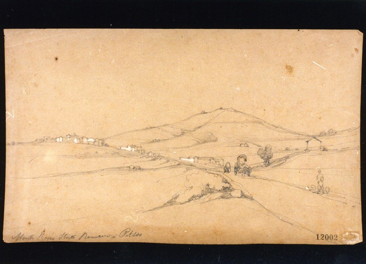 veduta di Monte Rosso (disegno) di Pitloo Anton Sminck (sec. XIX)