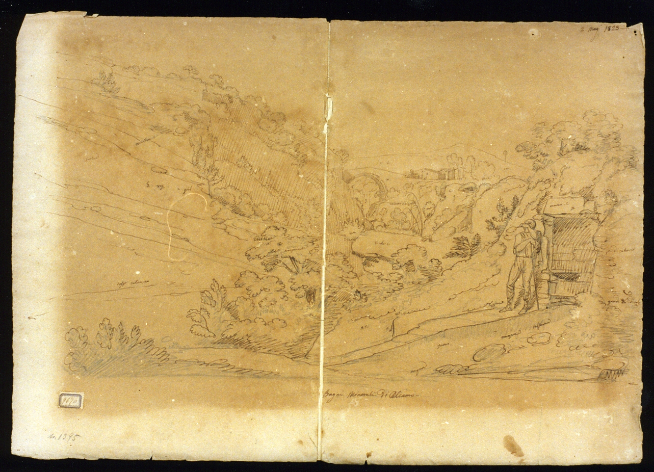 veduta delle terre di Alcamo (disegno) - ambito inglese (sec. XIX)