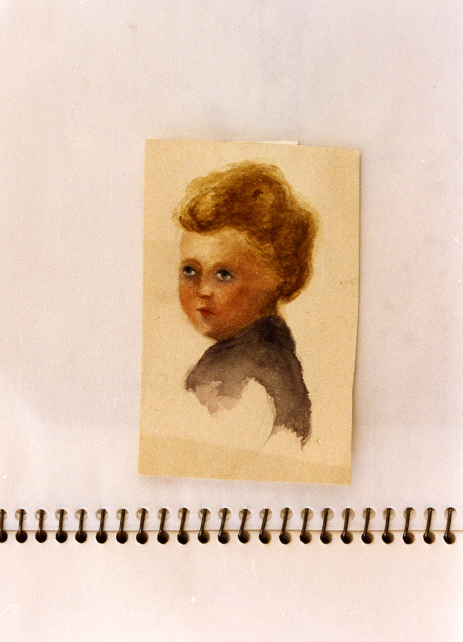 testa di bambino (disegno) - ambito europeo (sec. XIX)