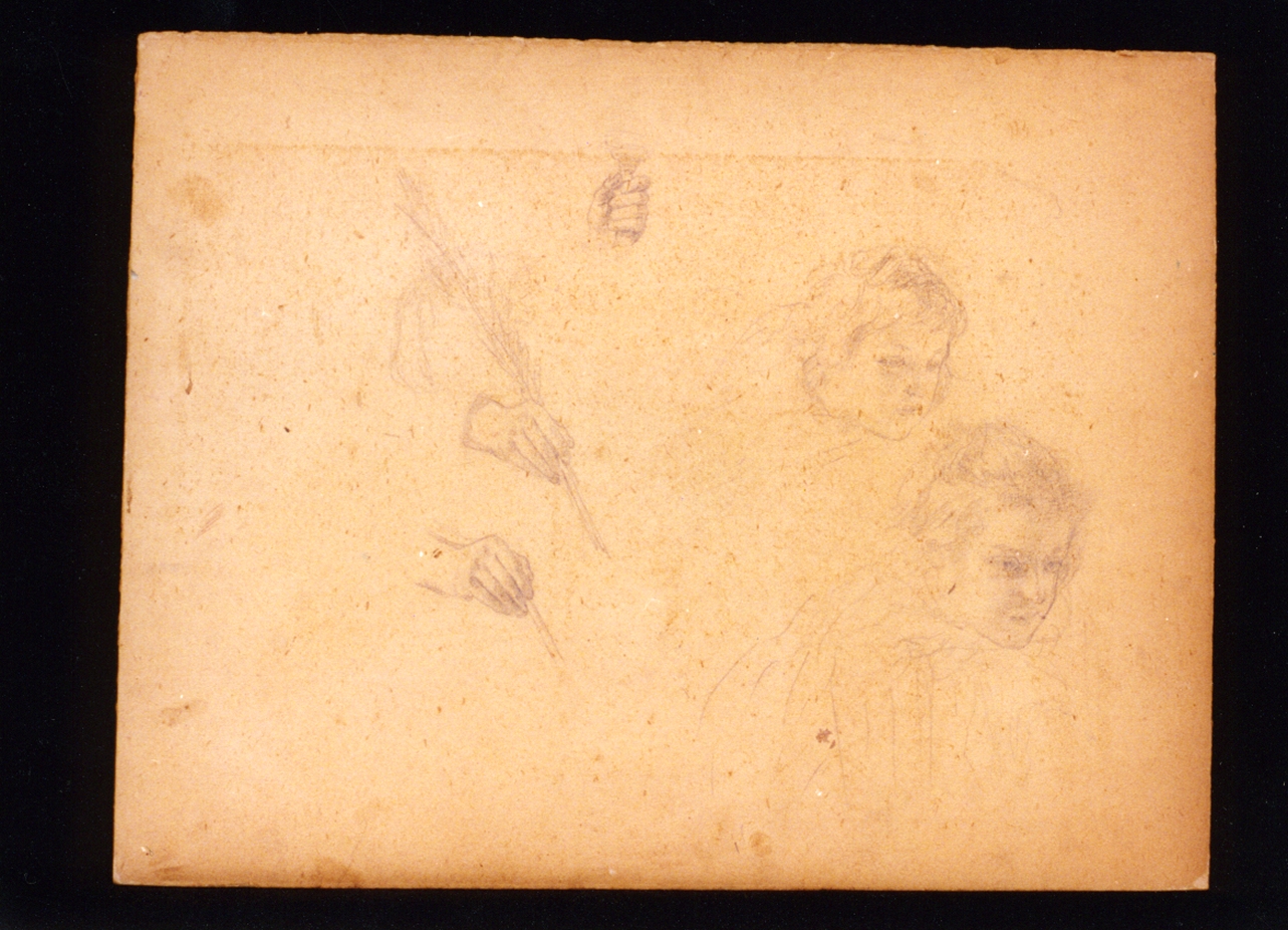 studio di Santa Brigida (disegno) di Vetri Paolo (secc. XIX/ XX)