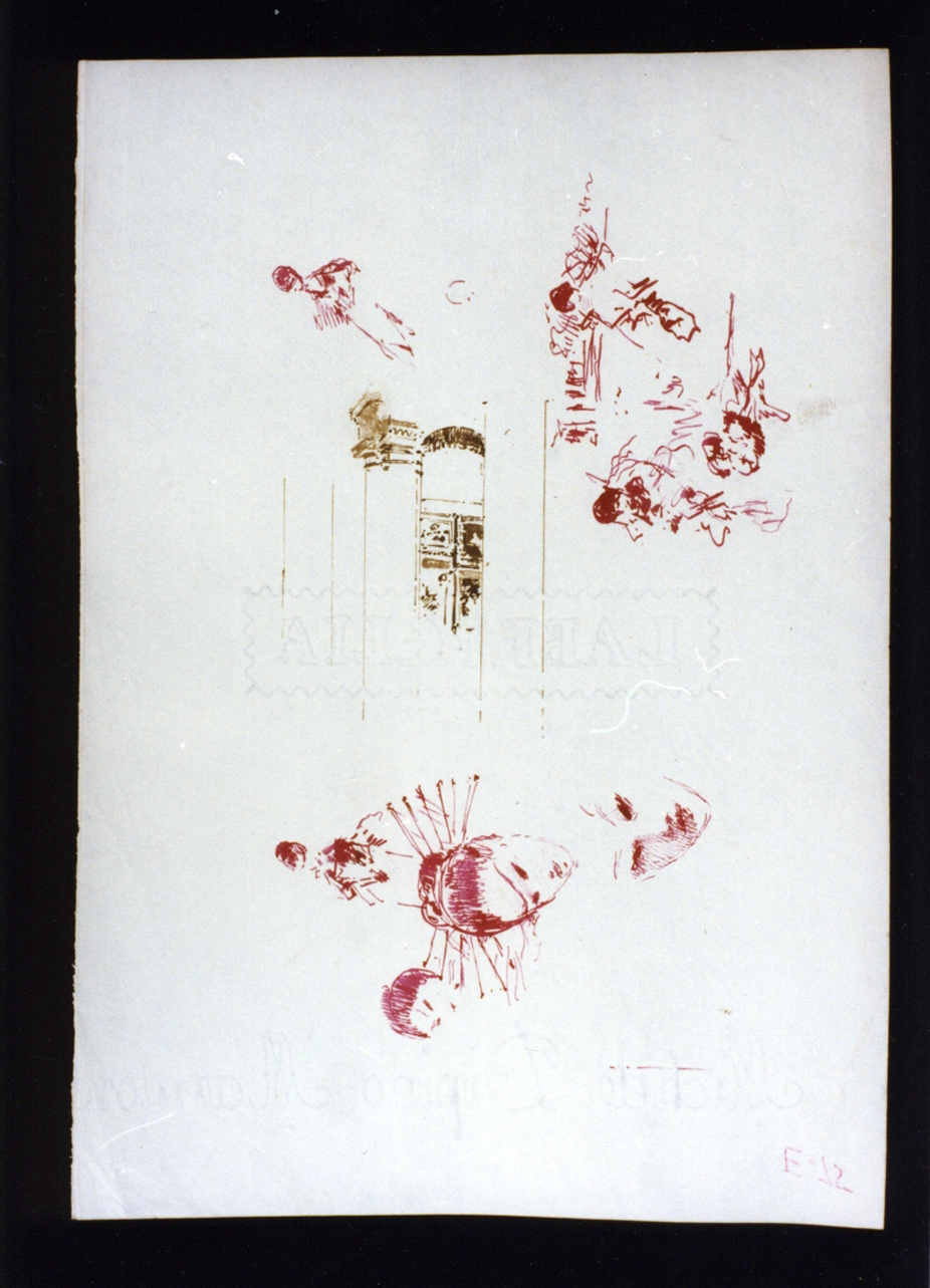 studi vari (disegno) di Vetri Paolo (secc. XIX/ XX)