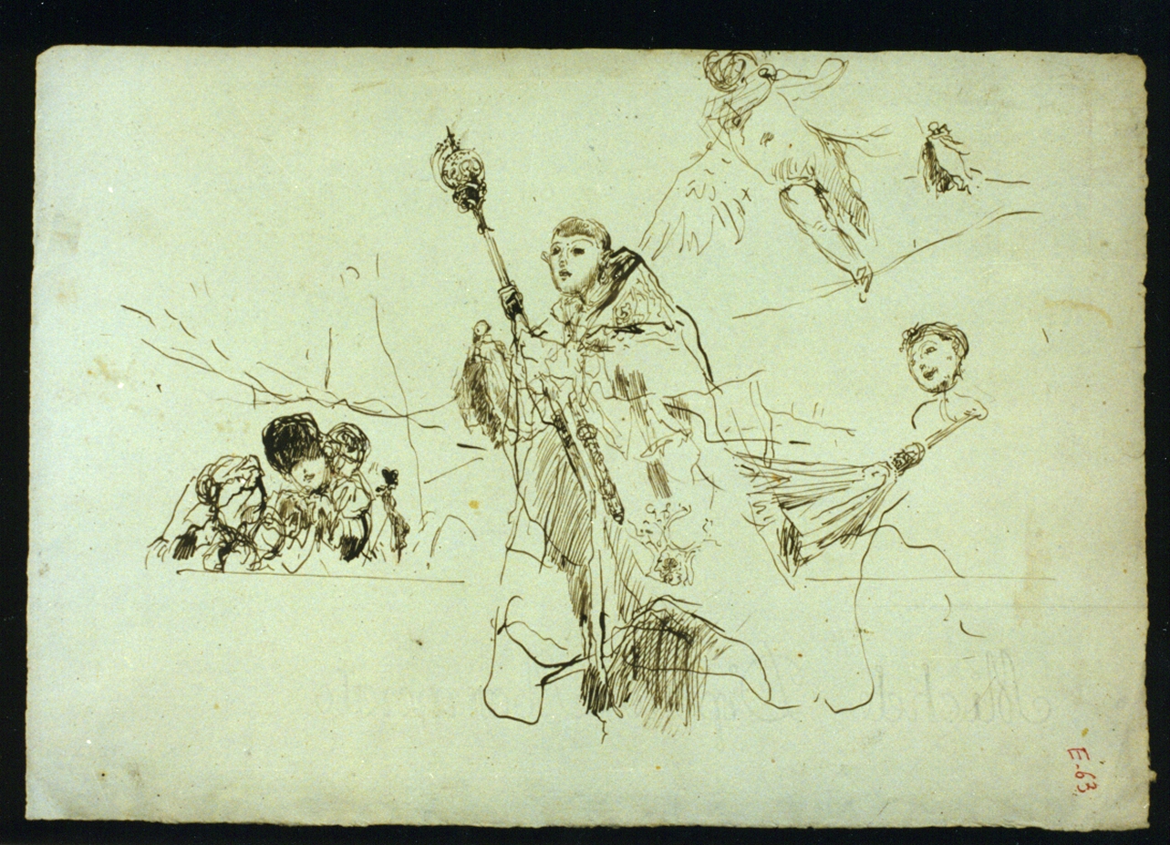 studio di sacerdote biblico (disegno) di Vetri Paolo (sec. XIX)