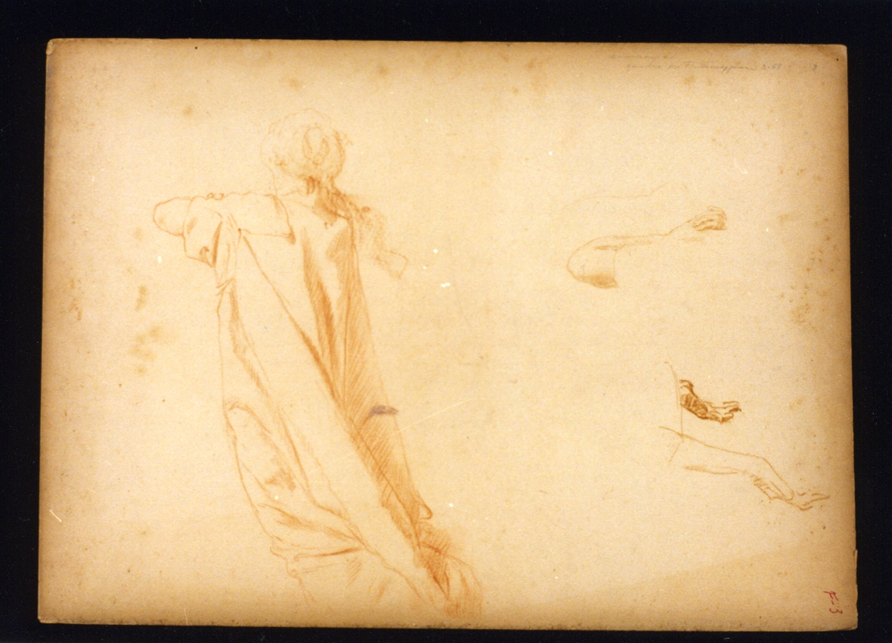studio di santa (disegno) di Vetri Paolo (secc. XIX/ XX)
