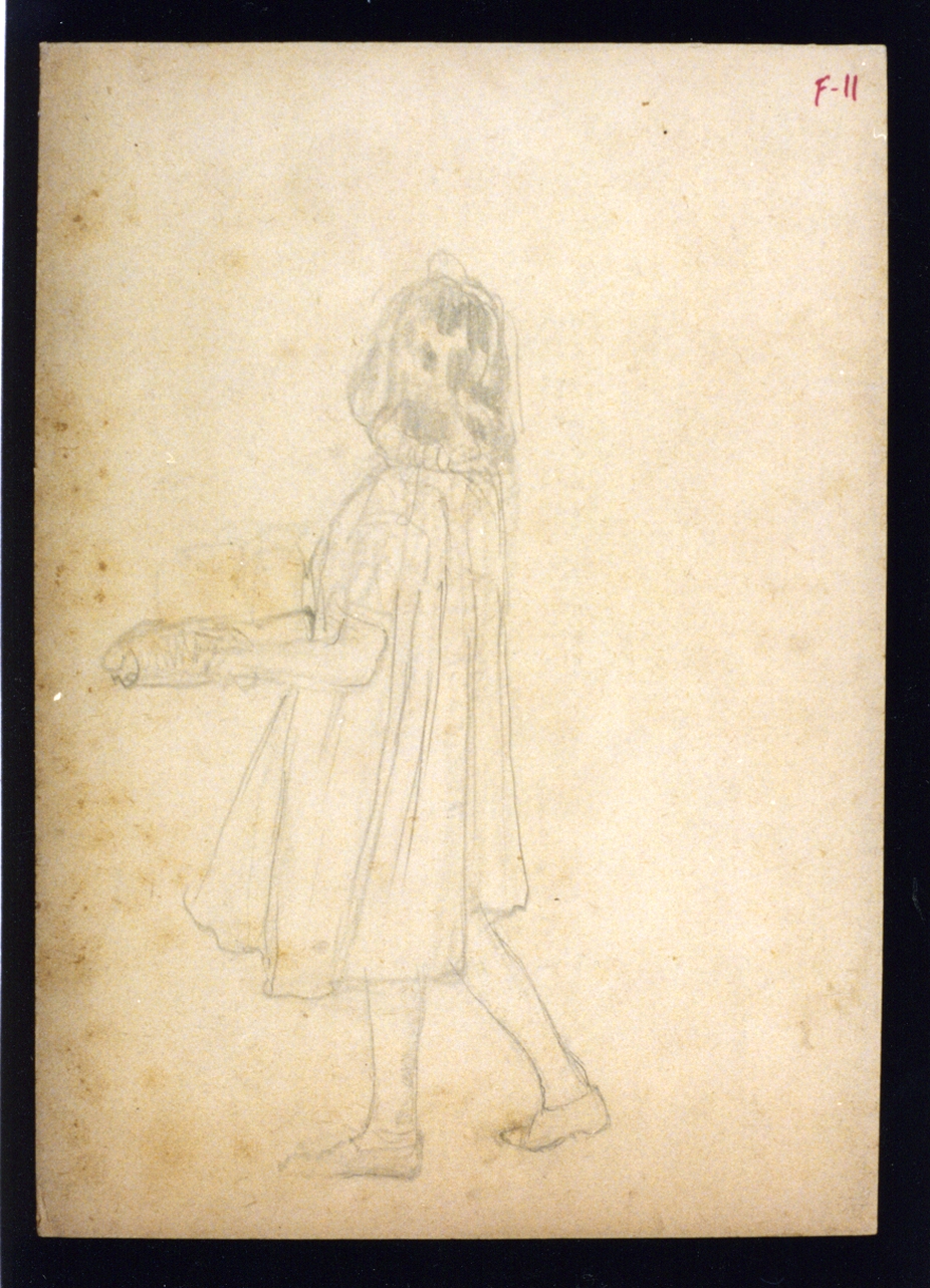 studio di figura maschile (disegno) di Vetri Paolo (secc. XIX/ XX)