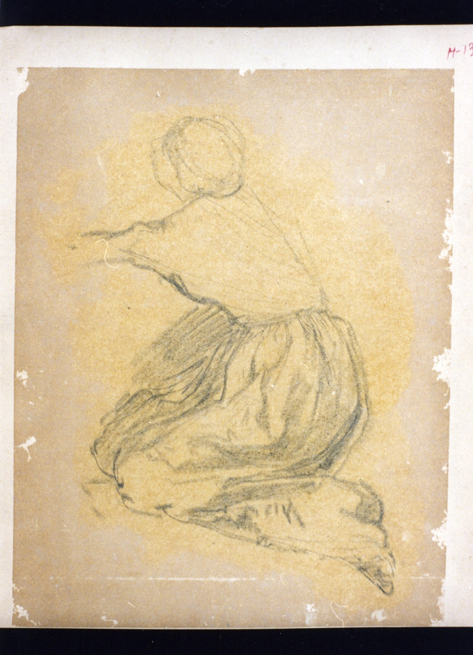 studio di lavandaia (disegno) di Vetri Paolo (sec. XIX)