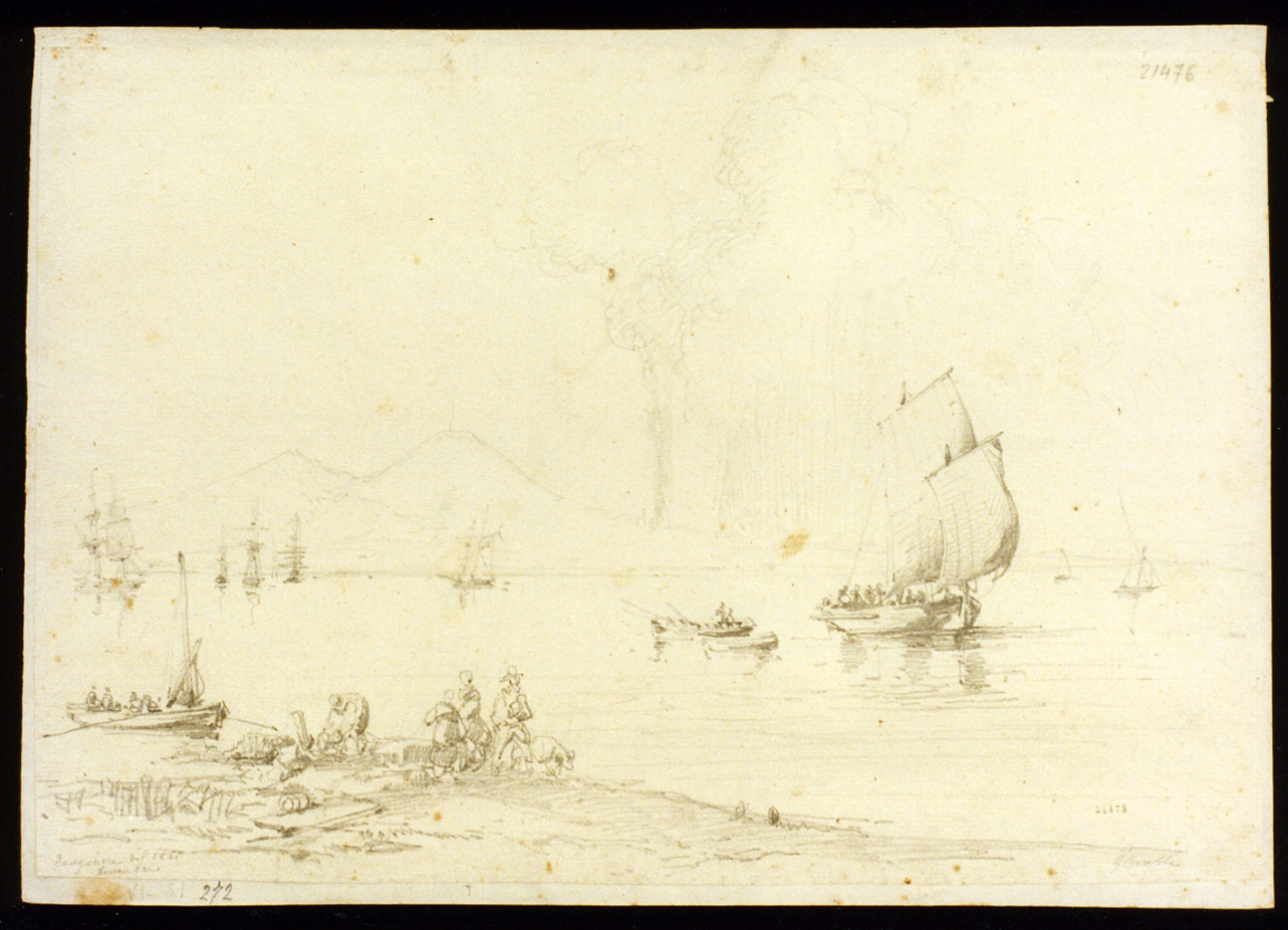 veduta (disegno) di Carelli Consalvo (sec. XIX)