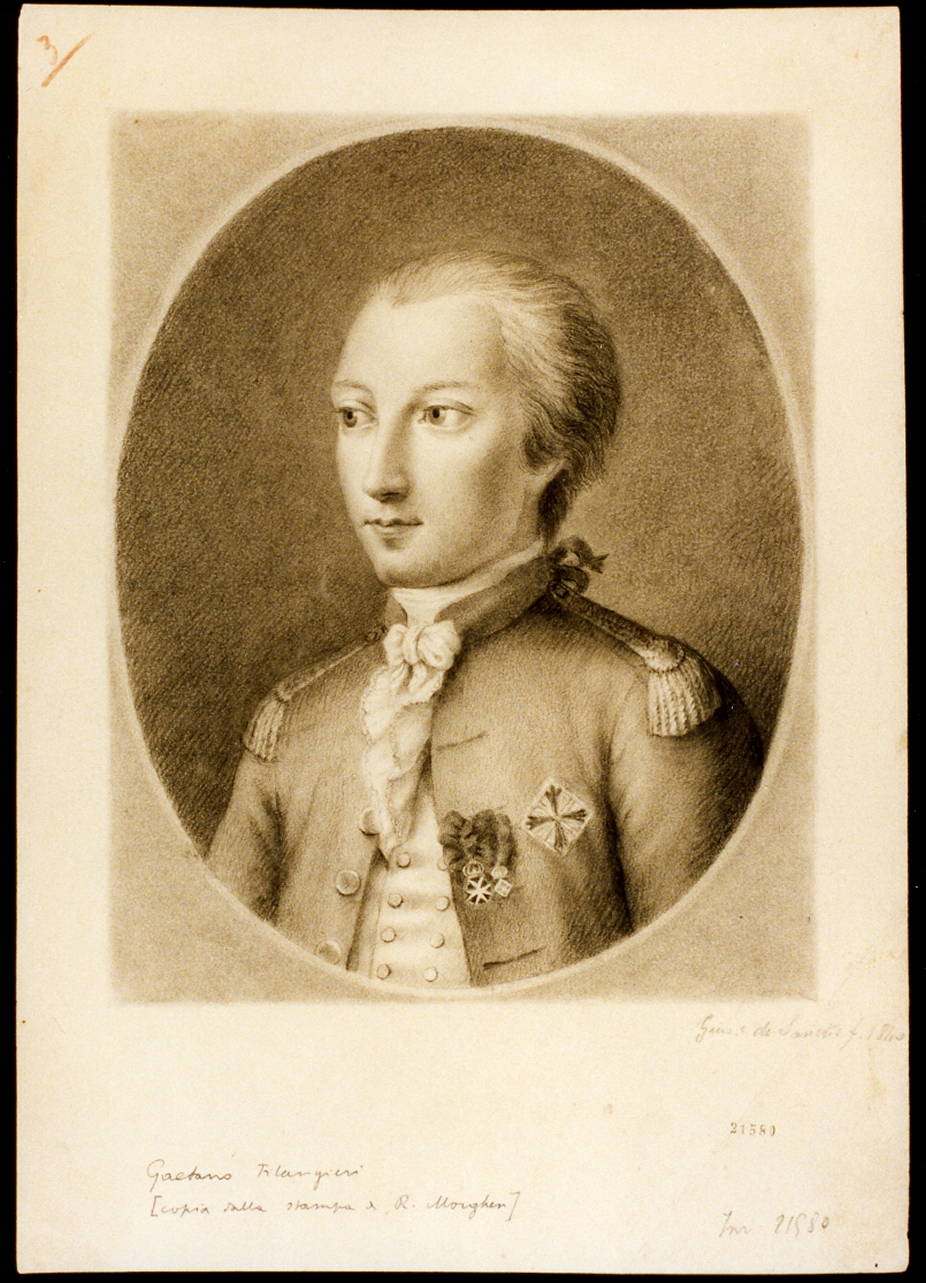 ritratto d'uomo (disegno) di De Sanctis Giuseppe (sec. XIX)