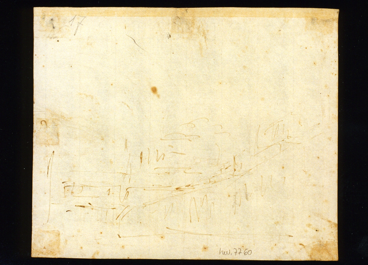 paesaggio (disegno) di Niccolini Antonio (scuola) (prima metà sec. XIX)