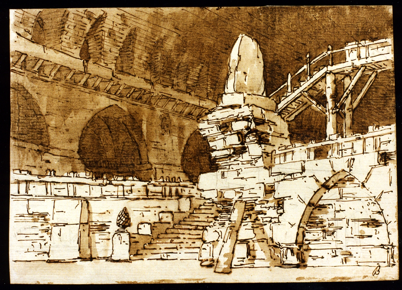 studio di scenografia teatrale (disegno) di Niccolini Antonio (scuola) (prima metà sec. XIX)