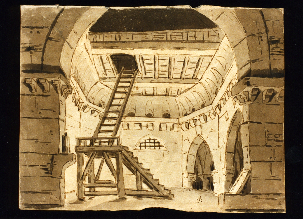 studio di scenografia teatrale (disegno) di Niccolini Antonio (scuola) (prima metà sec. XIX)