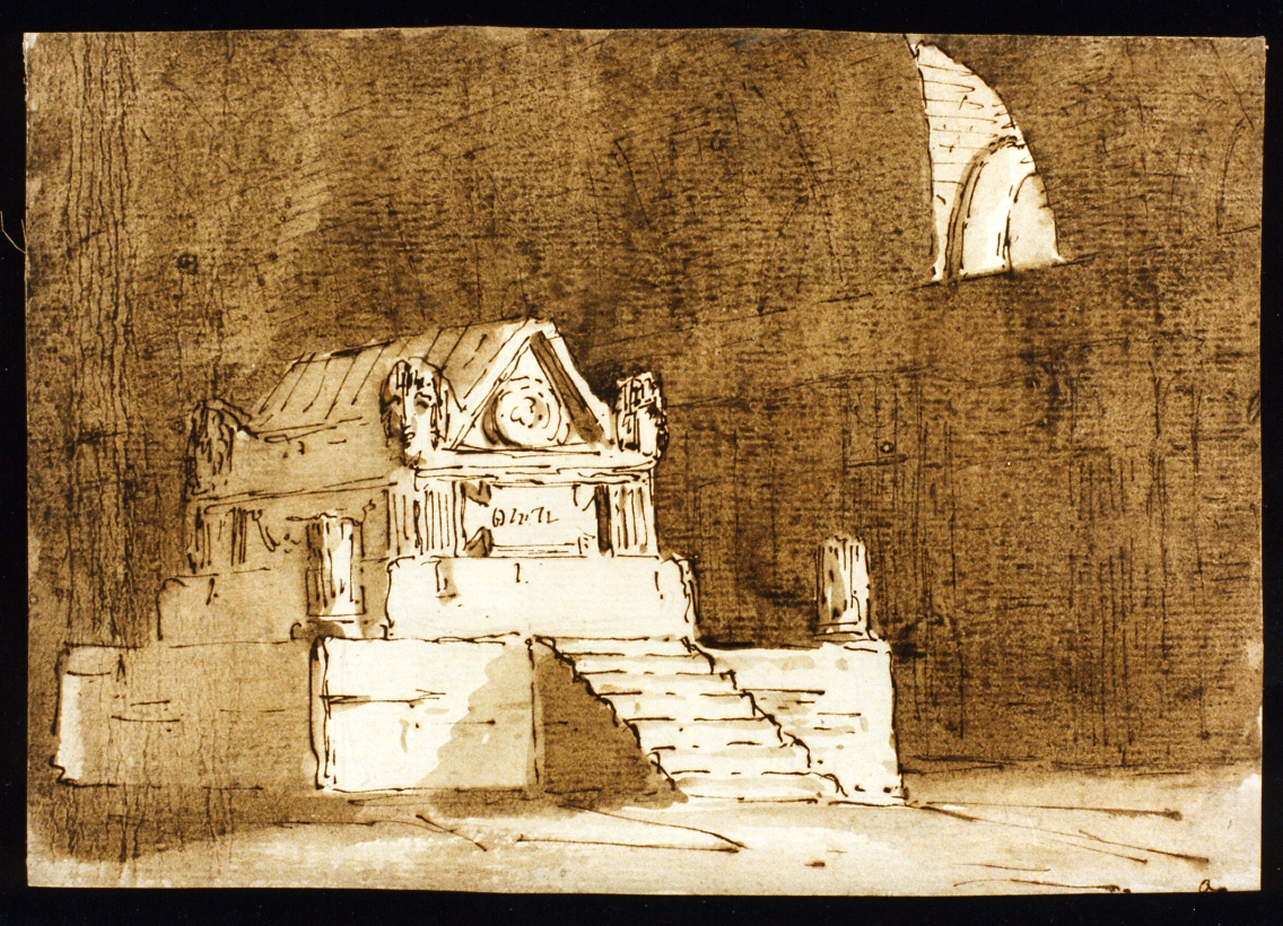 studio di scenografia teatrale (disegno) di Niccolini Antonio (scuola) (prima metà sec. XIX)