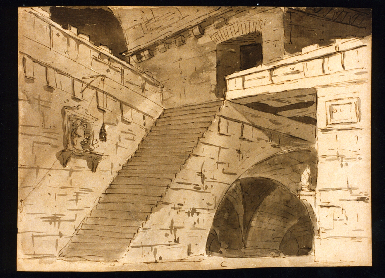 studio di scenografia teatrale (disegno) di Niccolini Antonio (scuola) (prima metà sec. XIX)
