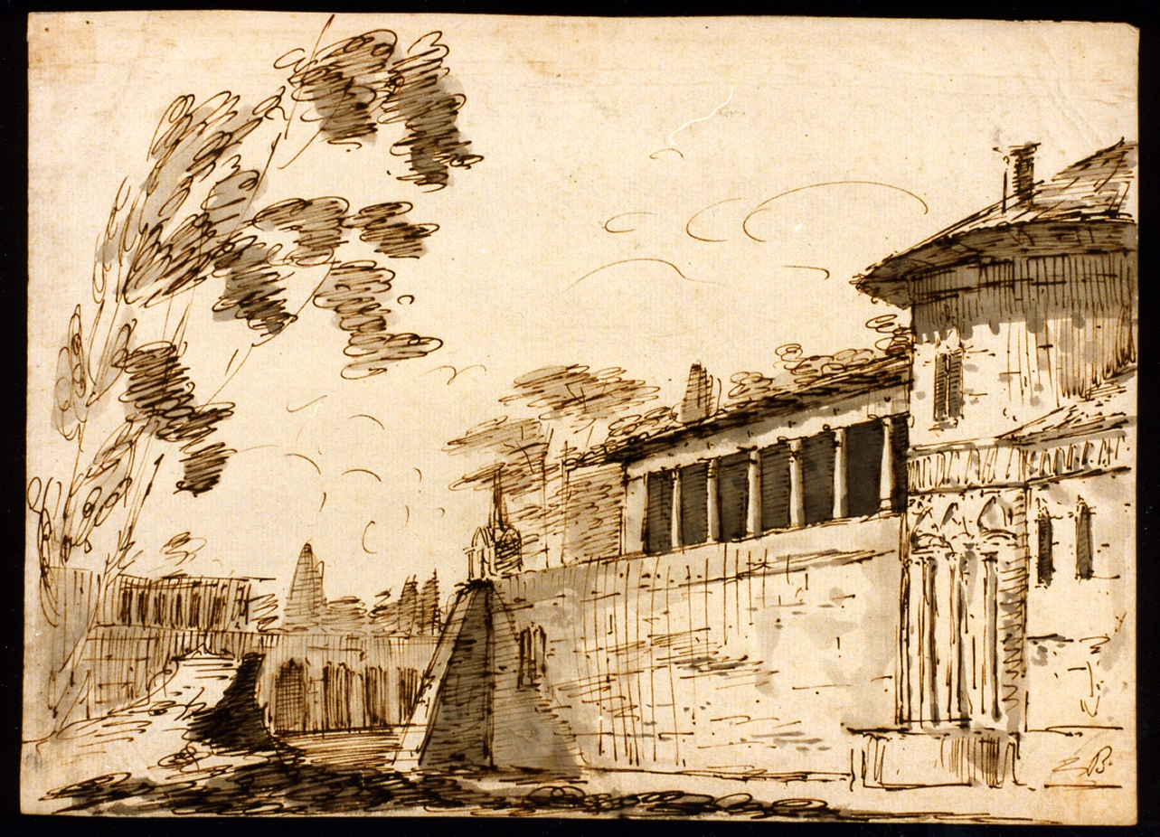 studio di scenografia teatrale (disegno) di Niccolini Antonio (scuola) (prima metà sec. XIX)