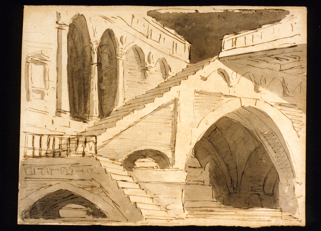 studio di scenografia teatrale (disegno) di Niccolini Antonio (scuola) (prima metà sec. XIX)