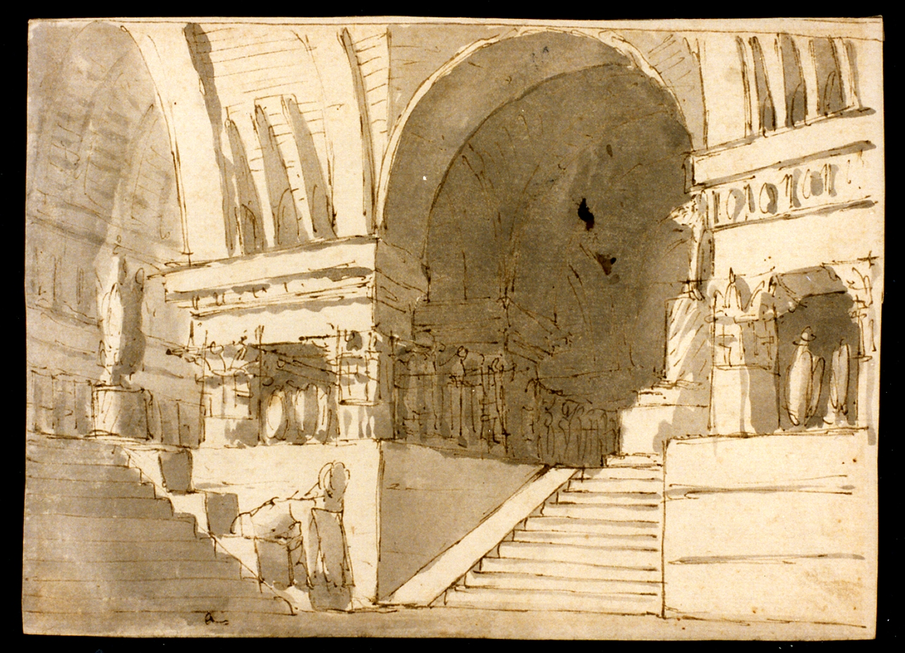 studio di scenografia teatrale (disegno) di Niccolini Antonio (scuola) (prima metà sec. XIX)