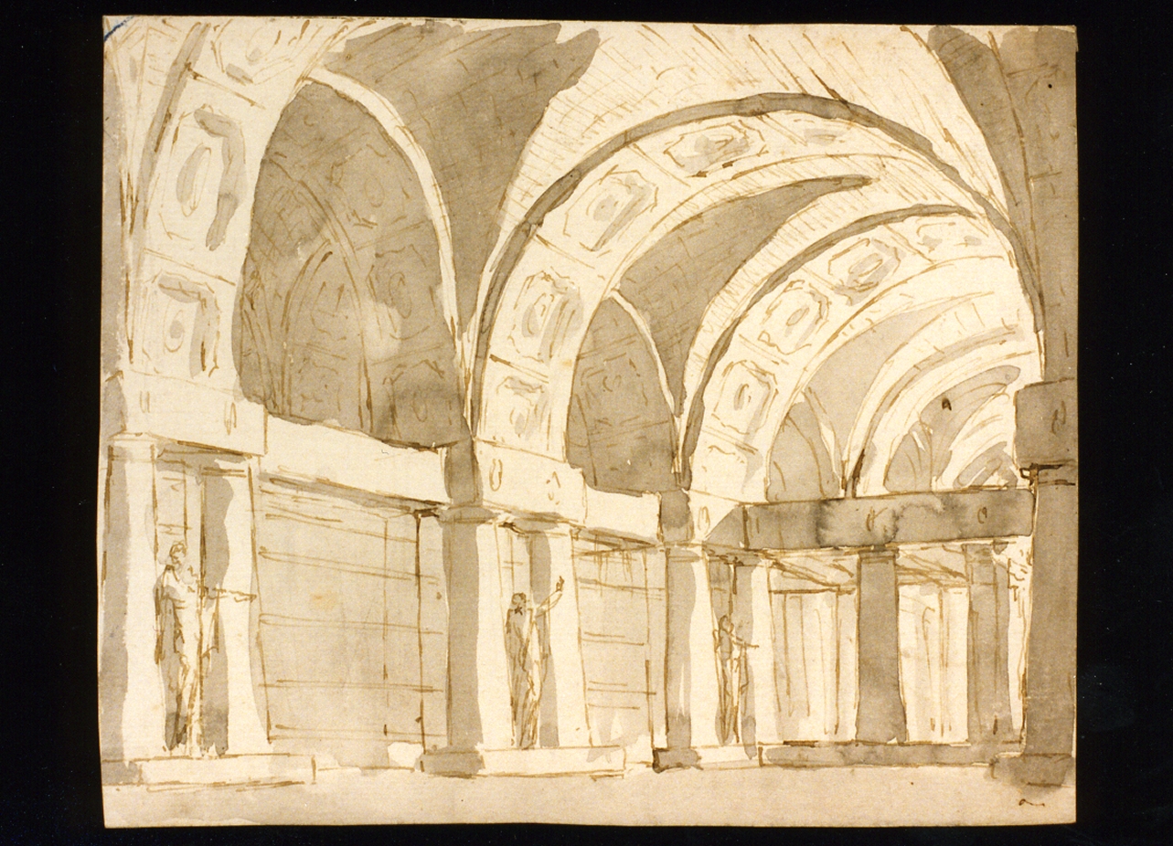 studio di scenografia teatrale (disegno) di Niccolini Antonio (scuola) (prima metà sec. XIX)