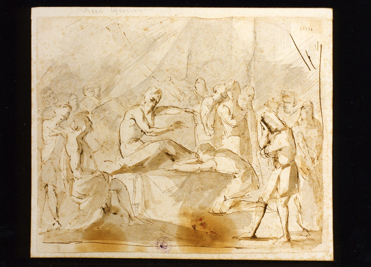 morte di Giacobbe (disegno) di Ruo Gennaro (sec. XIX)