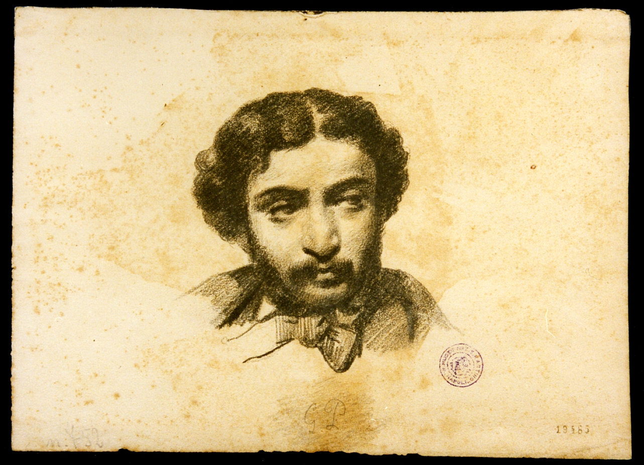 ritratto d'uomo (disegno) di Ponticelli Giovanni (sec. XIX)