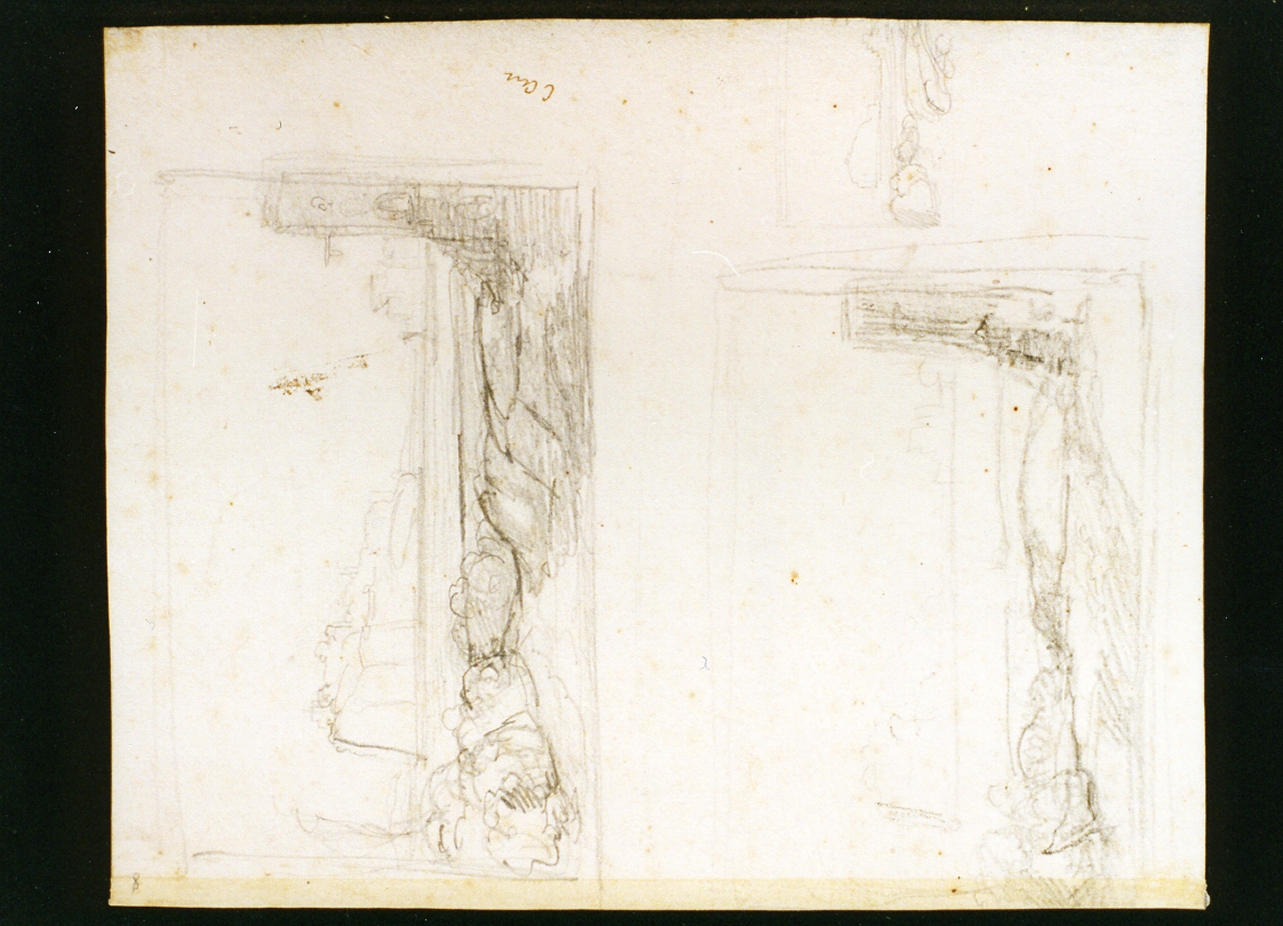 paesaggio (disegno) di Pitloo Anton Sminck (sec. XIX)