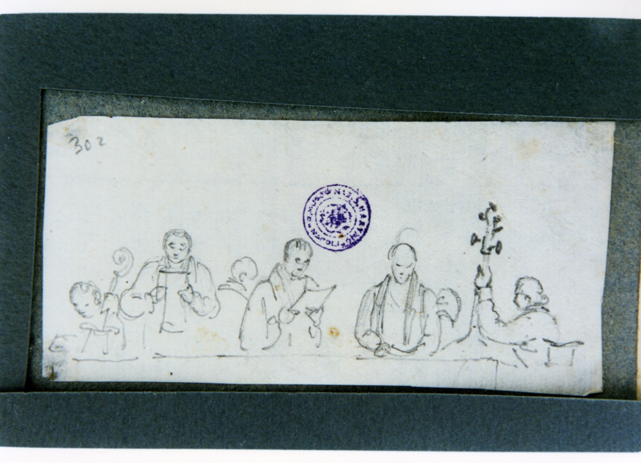 studio di figure maschili (disegno) di Vervloet Frans (sec. XIX)