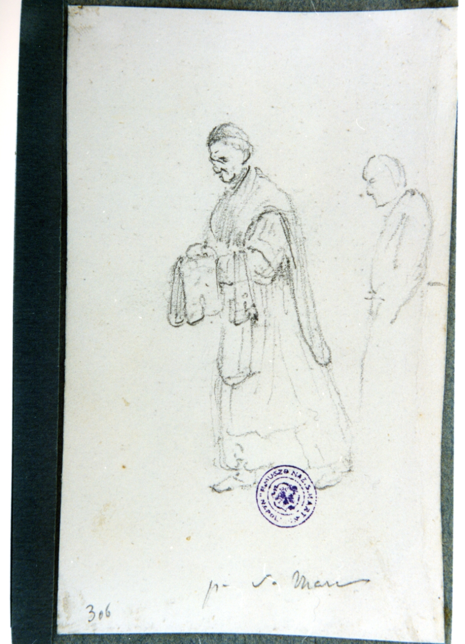 studio di prete (disegno) di Vervloet Frans (sec. XIX)