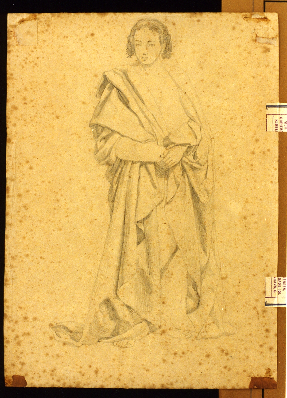 figura femminile (disegno) di Peters Carl (sec. XIX)