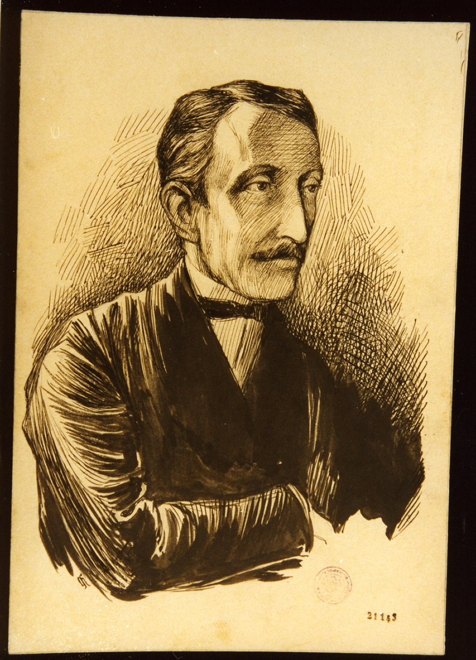 ritratto di Tyge Jesper Rothe (disegno) di Hentze Gudmund Herman (sec. XX)