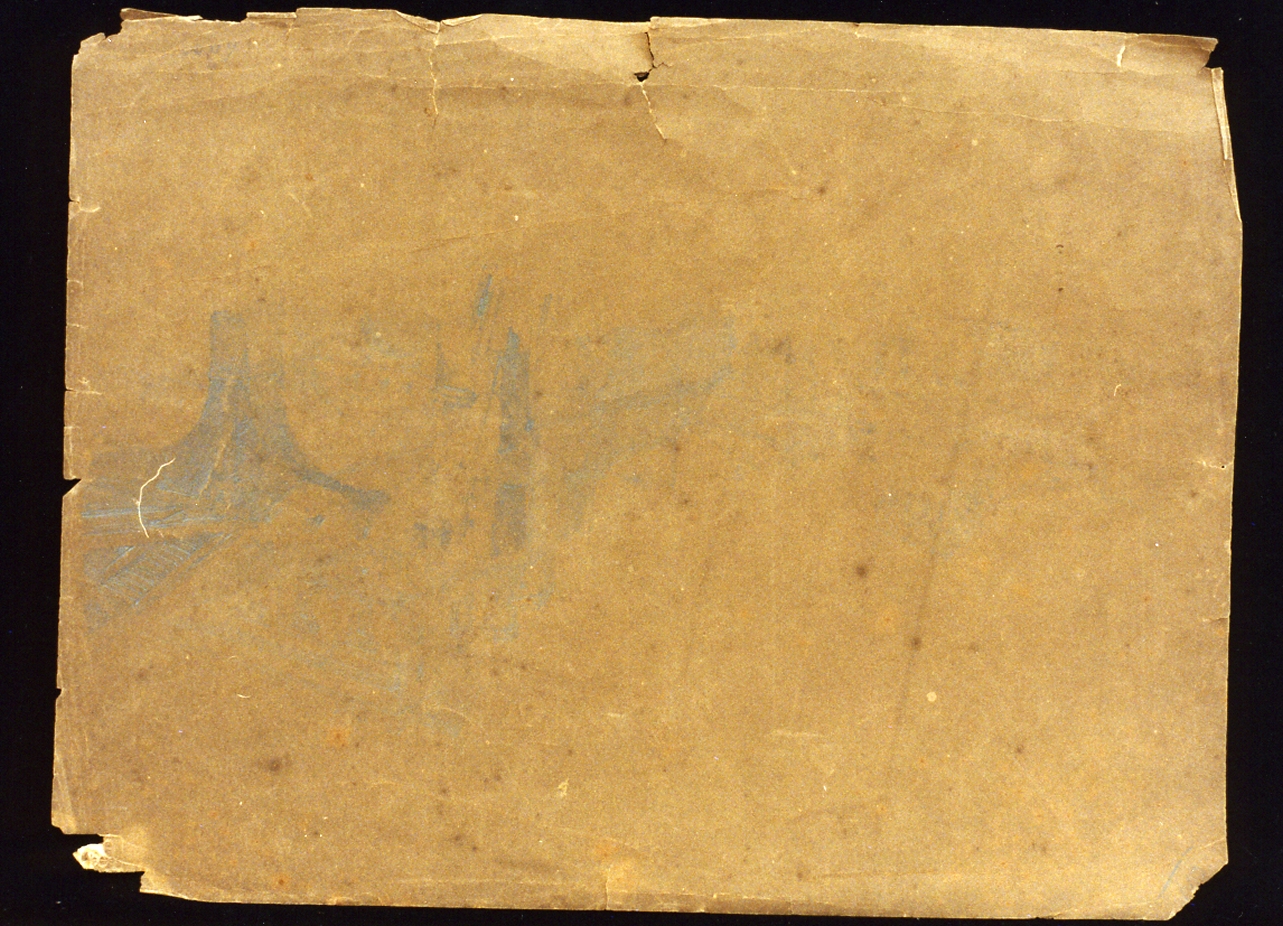 paesaggio (disegno) di Duclère Teodoro (metà sec. XIX)