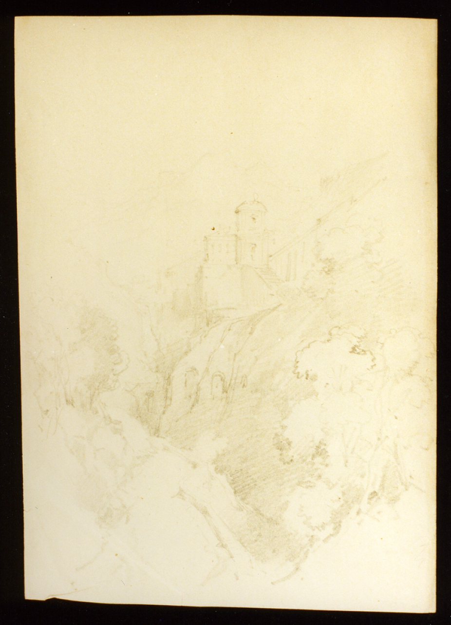 paesaggio (disegno) di Duclère Teodoro (metà sec. XIX)