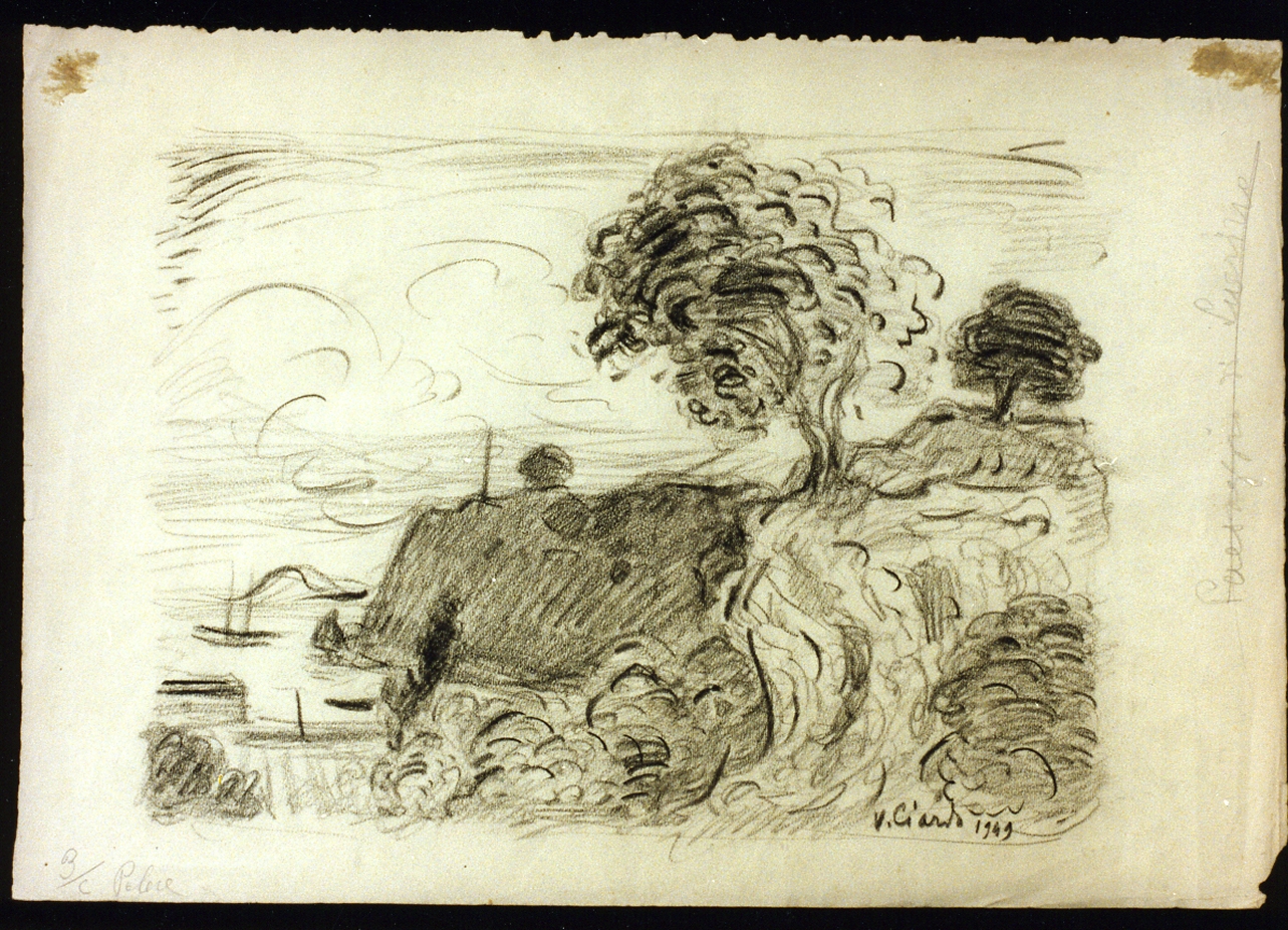 paesaggio (disegno) di Ciardo Vincenzo (sec. XX)