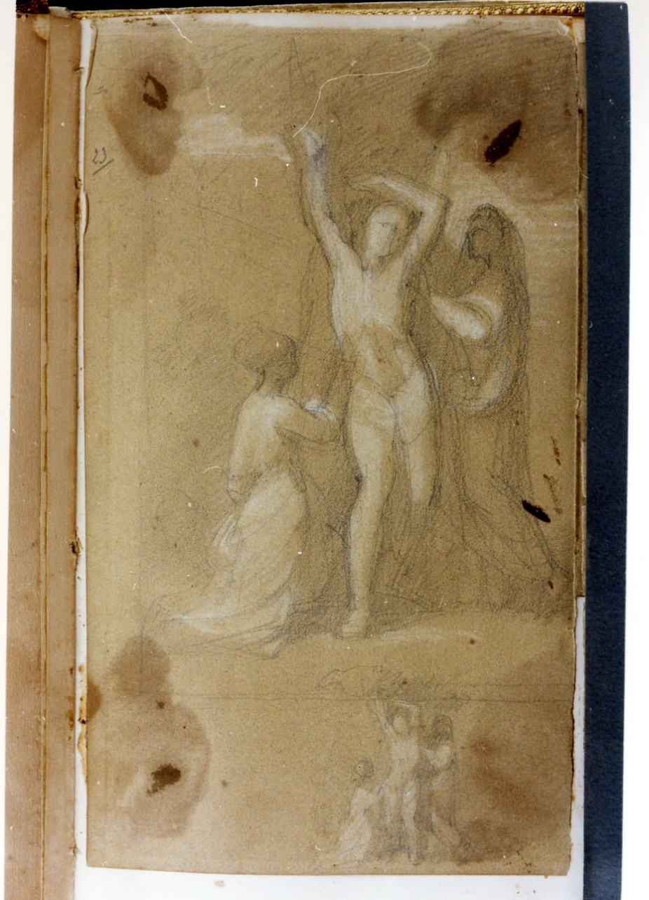 San Sebastiano (disegno) di Postiglione Raffaele (ultimo quarto sec. XIX)