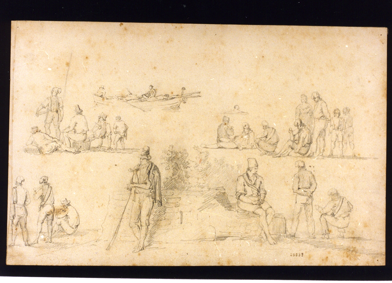 scena popolare (disegno) di Fergola Salvatore (sec. XIX)