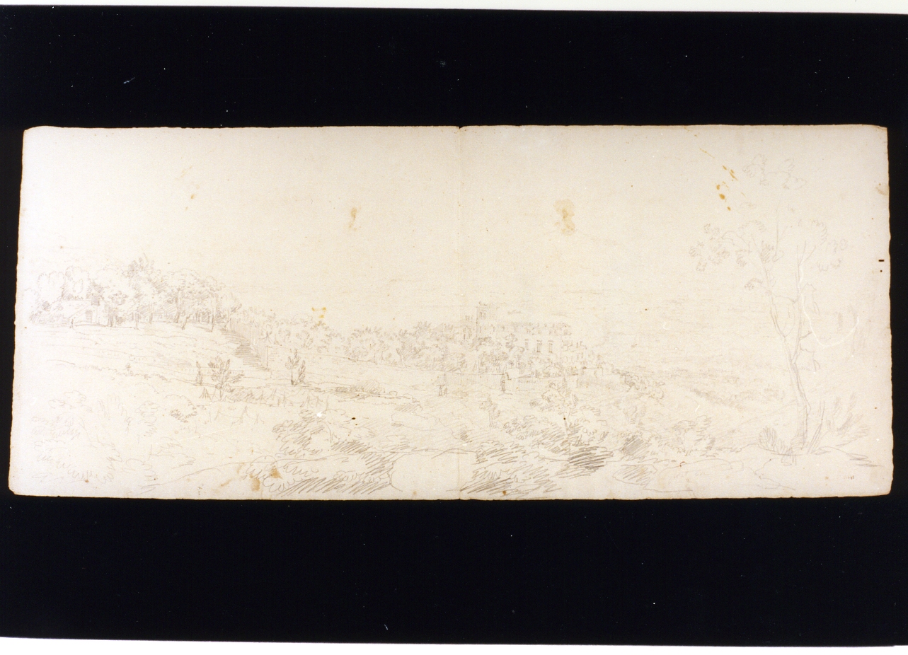veduta della costiera da Castellammare (disegno) di Fergola Salvatore (sec. XIX)