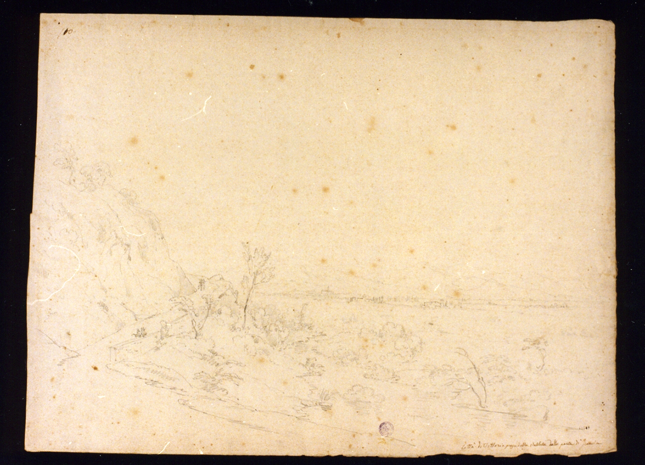veduta della città di Vittoria (disegno) di Fergola Salvatore (sec. XIX)