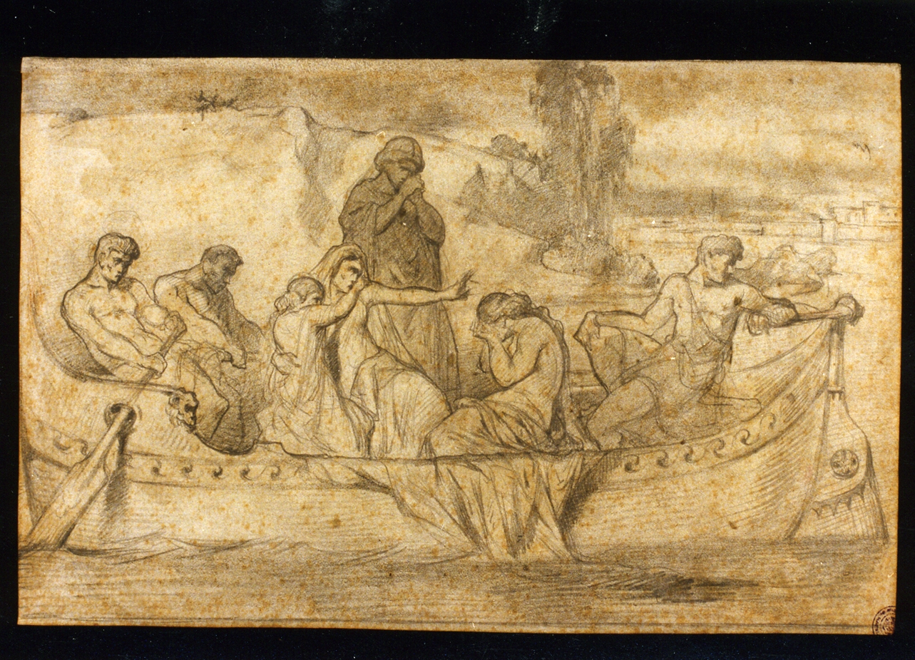 barca con figure (disegno) di Altamura Saverio (metà sec. XVIII)