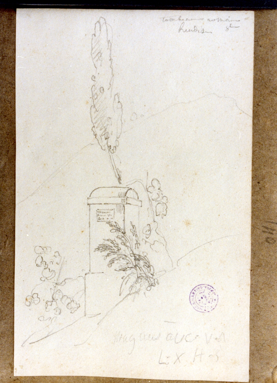 veduta (disegno) di Vervloet Frans (prima metà sec. XIX)