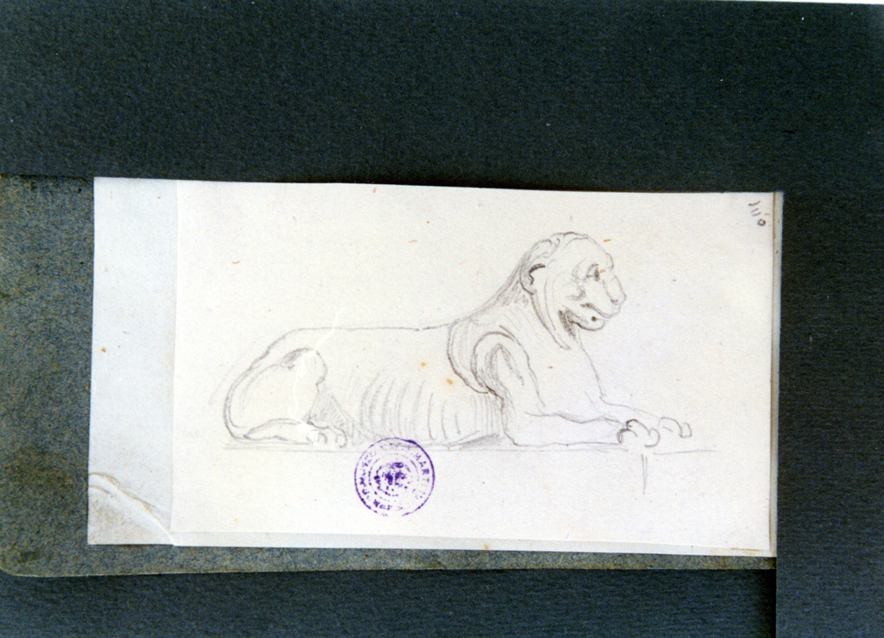 studio di elemento decorativo (disegno) di Vervloet Frans (prima metà sec. XIX)