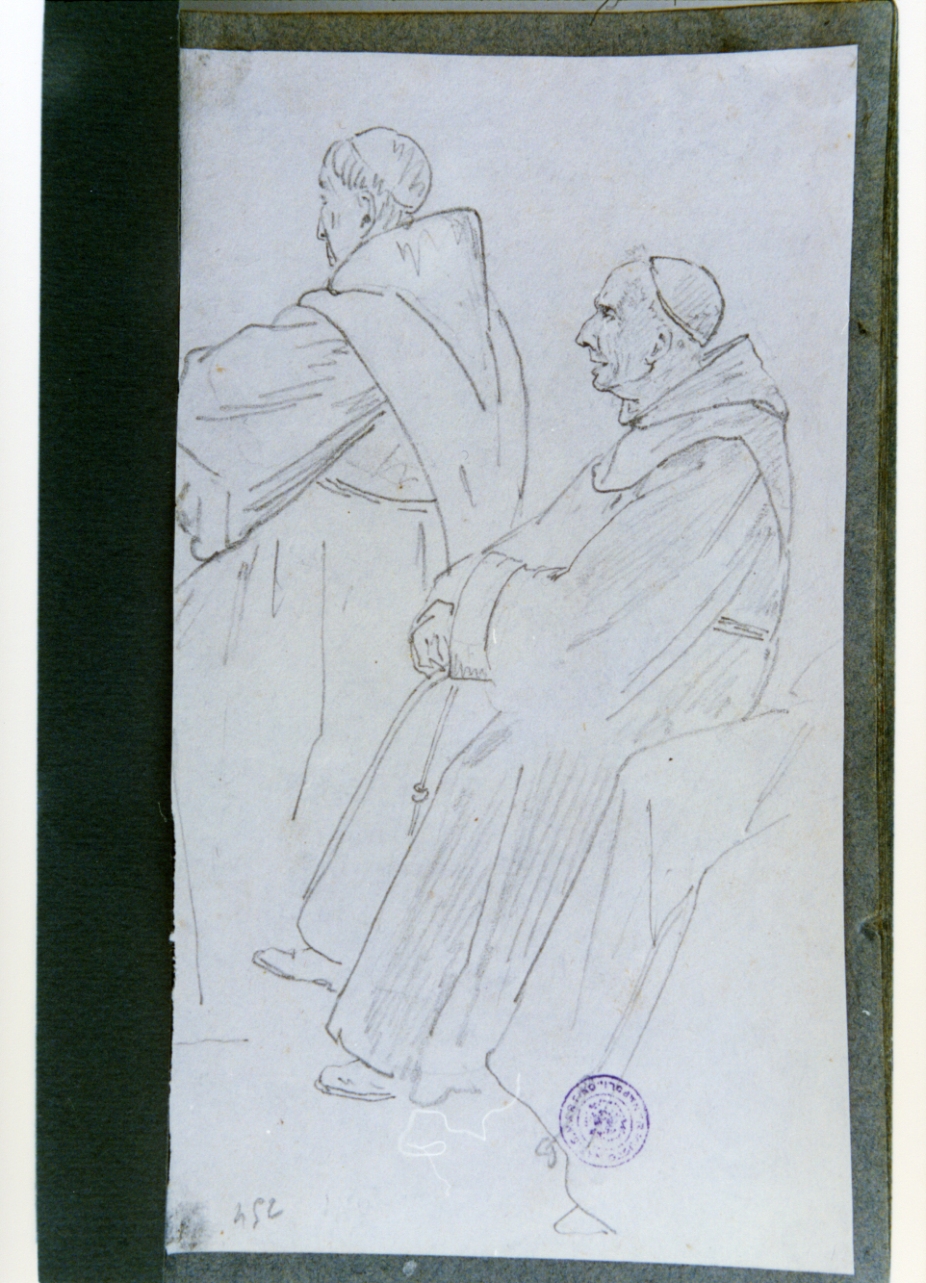figura maschile (disegno) di Vervloet Frans (prima metà sec. XIX)