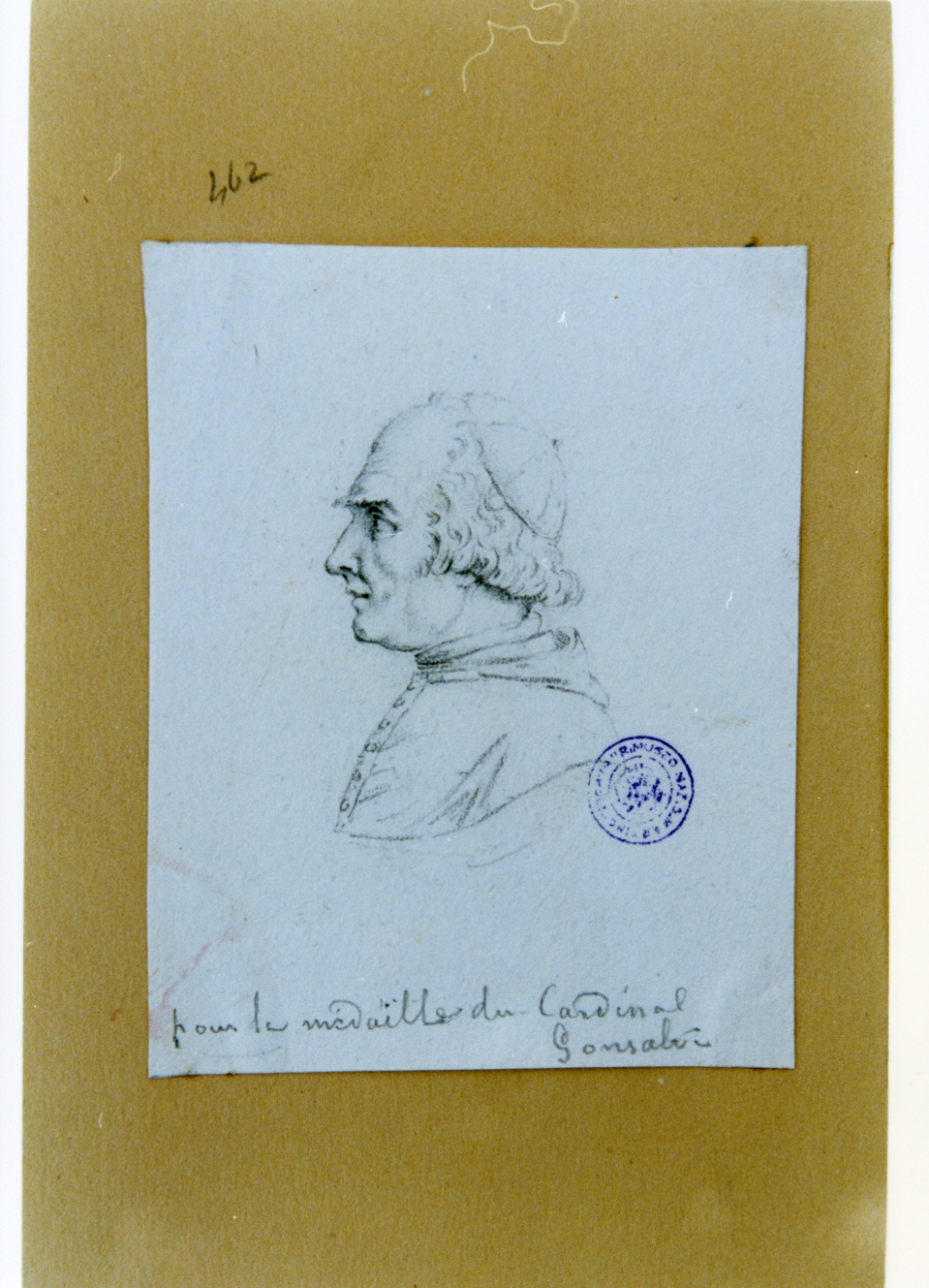 ritratto d'uomo (disegno) di Vervloet Frans (prima metà sec. XIX)