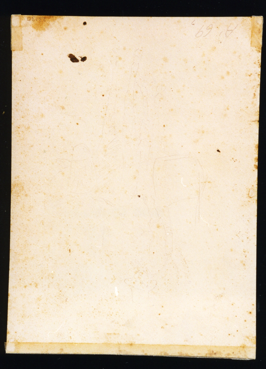 figura maschile (disegno) di Gigante Giacinto (metà sec. XIX)