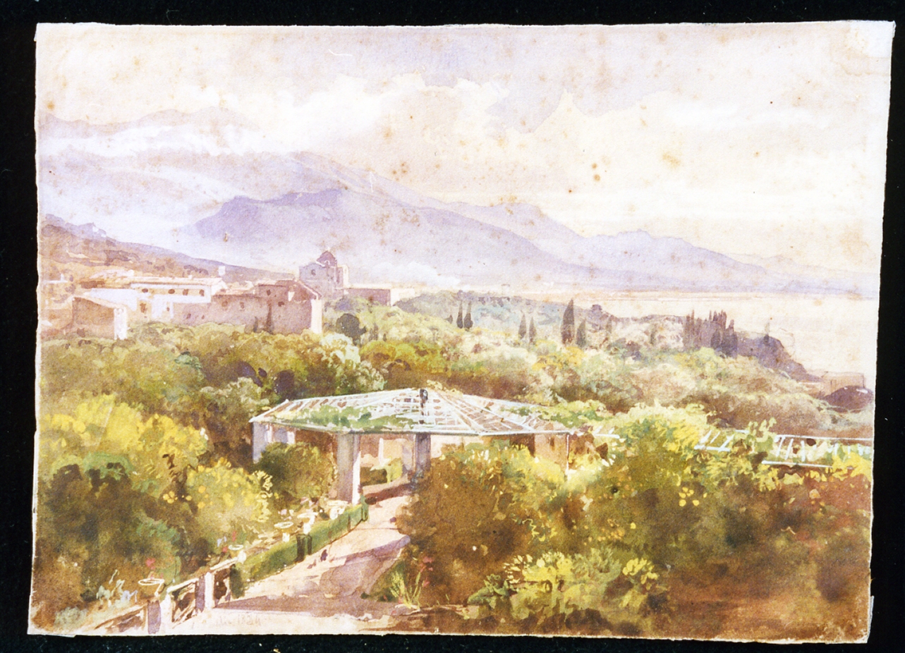veduta di Gaeta (disegno) di Gigante Giacinto (sec. XIX)