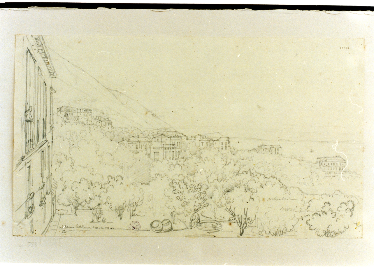 paesaggio (disegno) di Gigante Giacinto (sec. XIX)