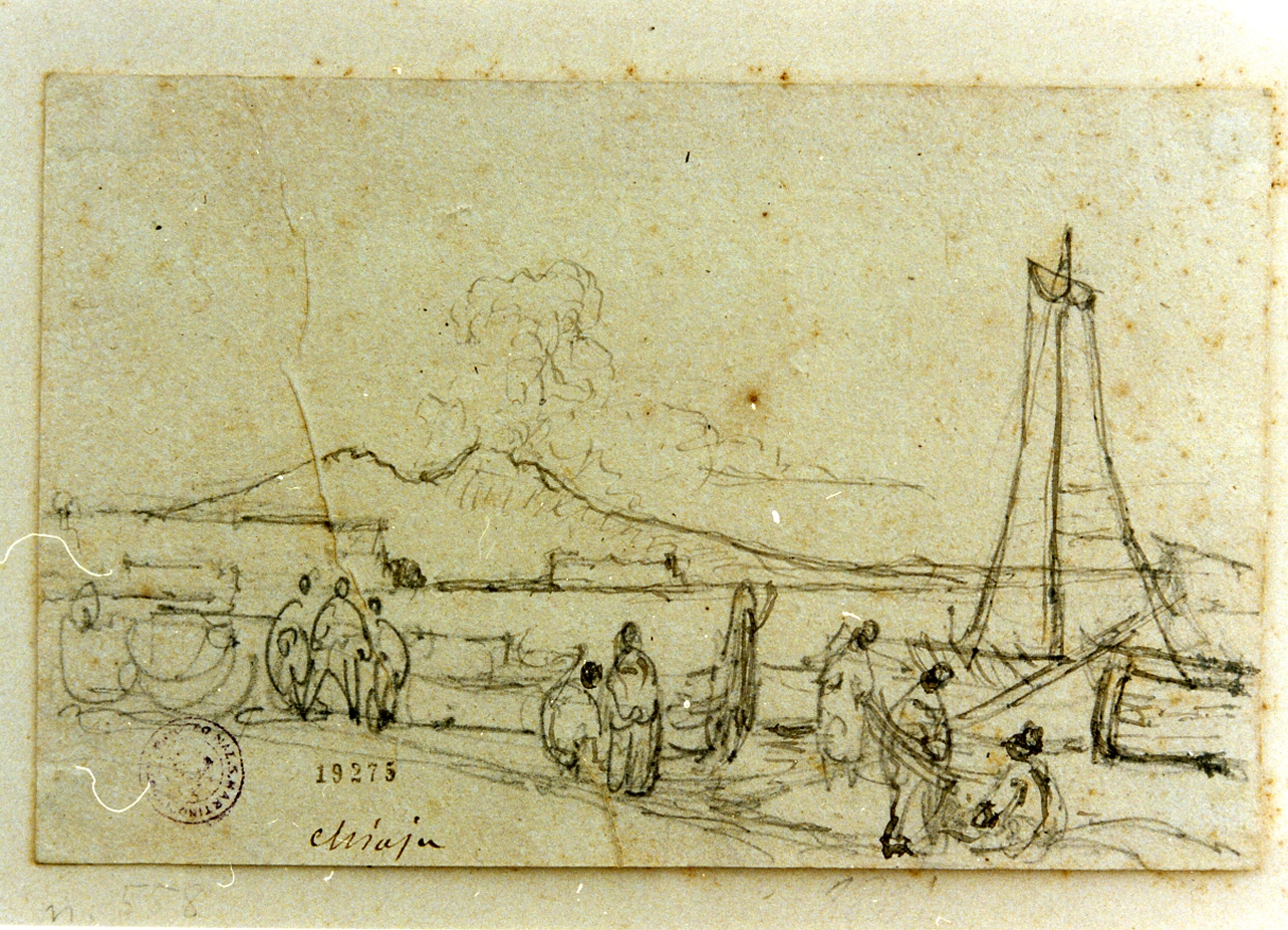paesaggio (disegno) di Gigante Giacinto (metà sec. XIX)