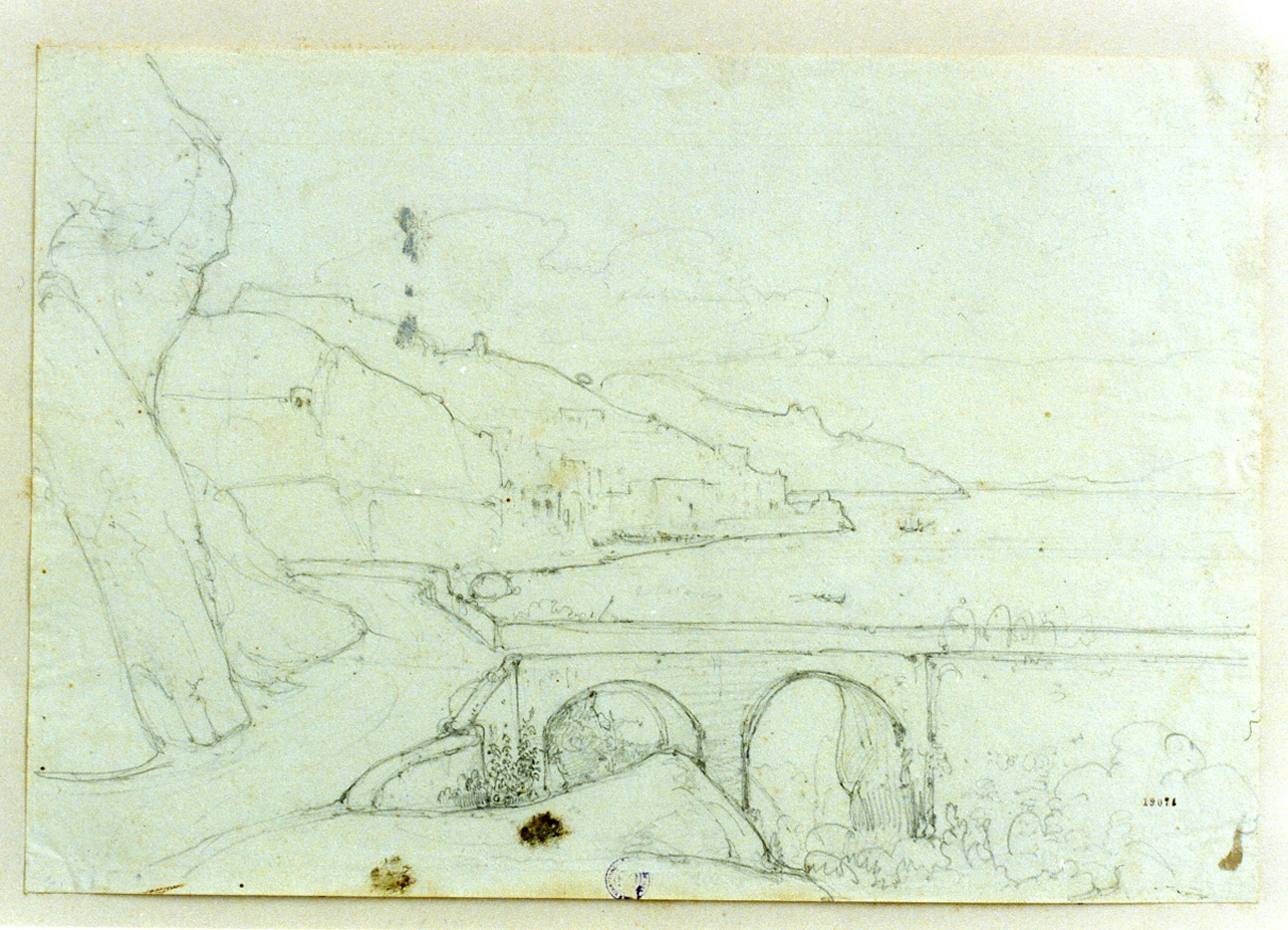 paesaggio (disegno) di Gigante Giacinto (secondo quarto sec. XIX)