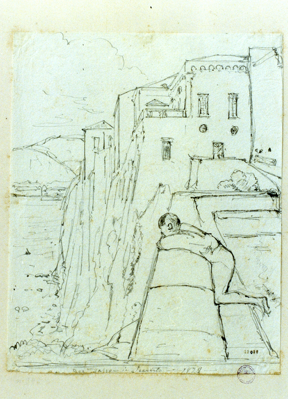 veduta (disegno) di Gigante Giacinto (sec. XIX)