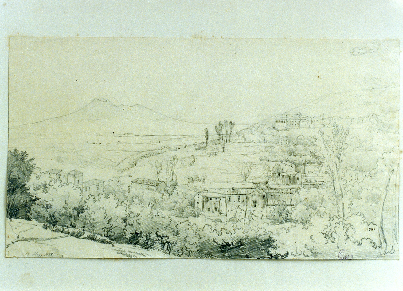veduta della pianura nolana (disegno) di Gigante Giacinto (sec. XIX)