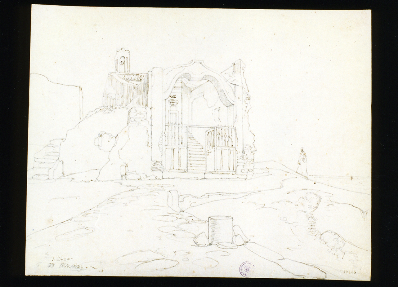 veduta di San Liborio (disegno) di Gigante Giacinto (sec. XIX)